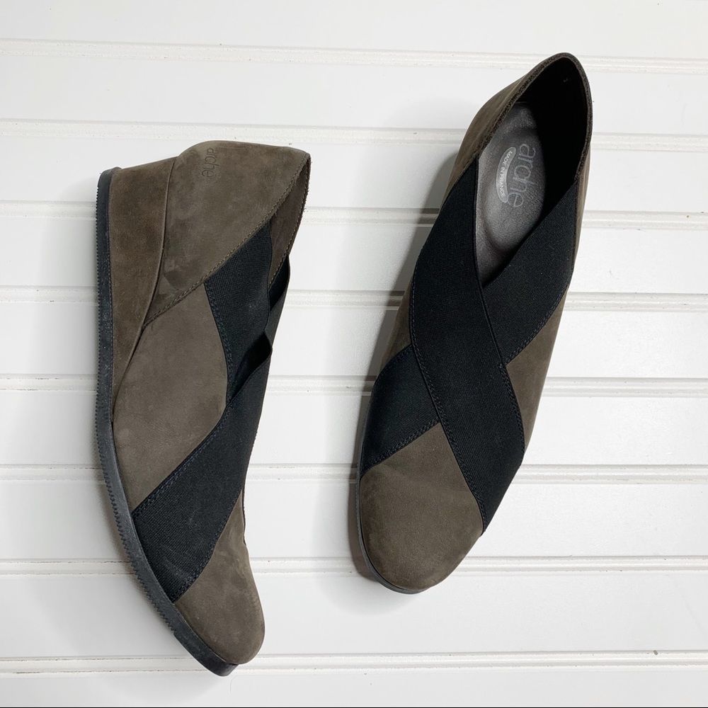 Arche Black And Brown Women's Shoes